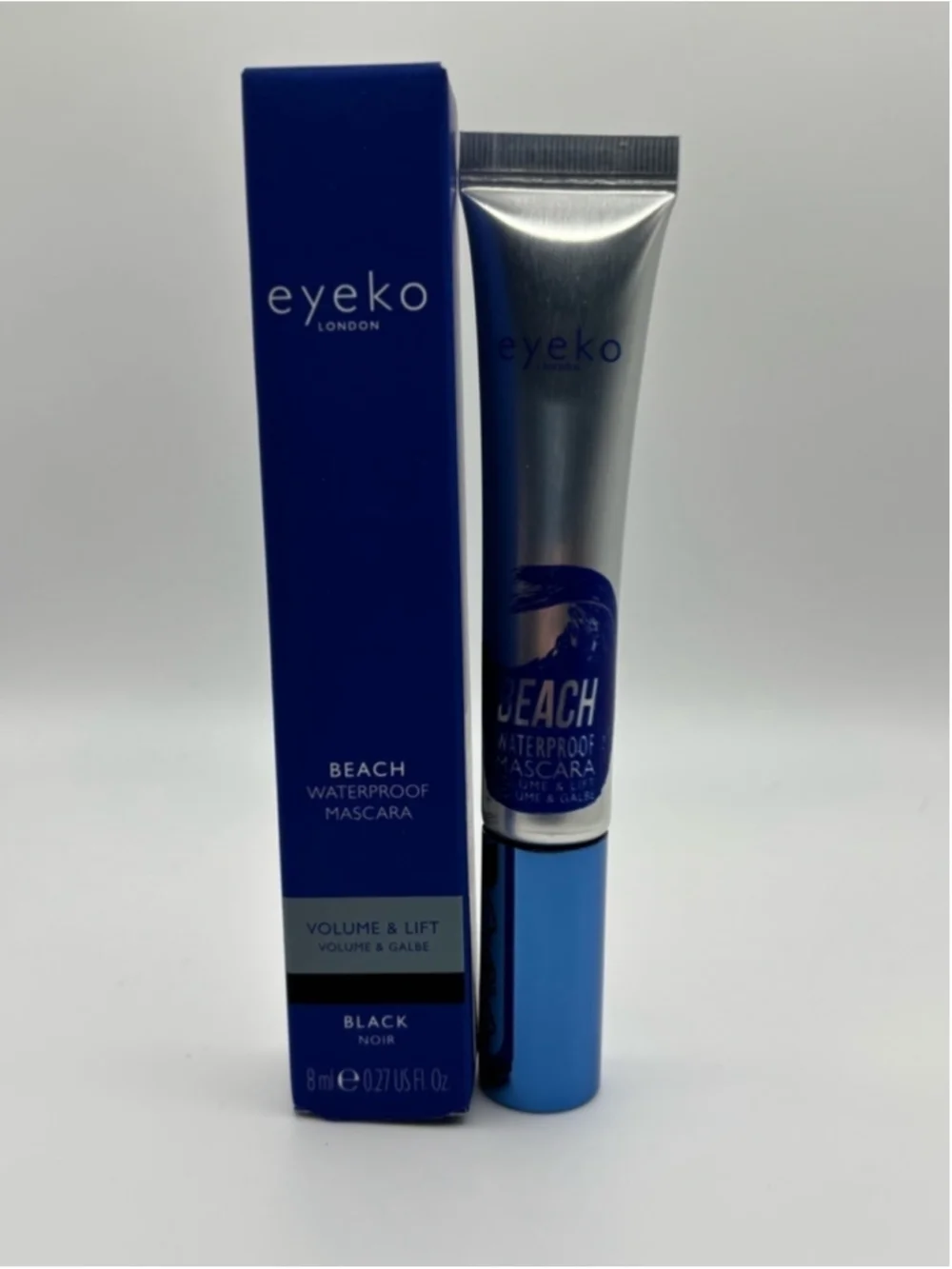 Eyeko London Beach Waterproof Mascara Black Volume & Lift 8ml NIB